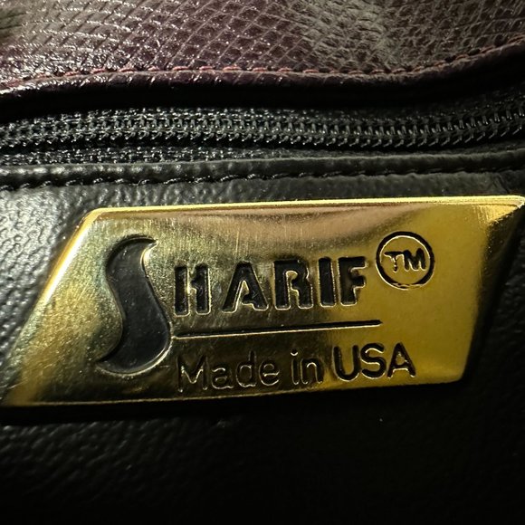 Vintage Sharif Rainbow Snakeskin Leather Patchwork Crossbody Bag - Picture 7 of 7